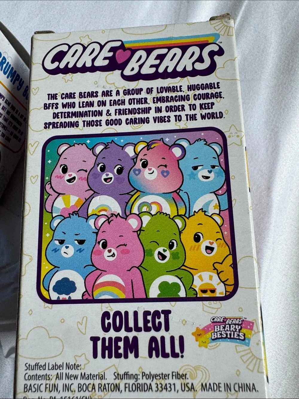 Care Bears mini Plush Lot - Blue, Pink, Green (Boxed Characters)